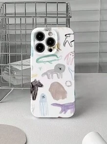 1 Ốp điện thoại có họa tiết nghệ thuật động vật tương thích với iPhone - Nhiều màu - Xem 1