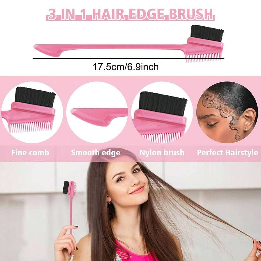 1pc purple Edge Control Gel, 150g Long Lasting AntiFrizz Gel