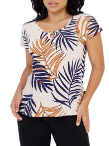 Blusa Manga Japonesa/ Visco lycra M G GG - Laranja - Visão 1