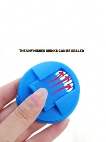 1pc Reusable Sealed Bottle Cap, Beverage Can Lid, Drink Spill-Proof Cover, Leakproof Stopper, Juice Can