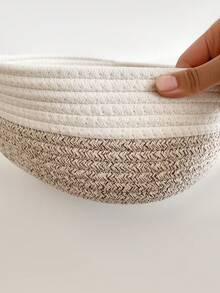 1入組現代簡約風格桌面收納籃,大容量收納小物品 - 彩色 - 查看 4