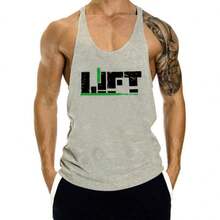Playera Olimpica Lift Gym Hombre Camiseta Ejercicio - Gris - Ver 2