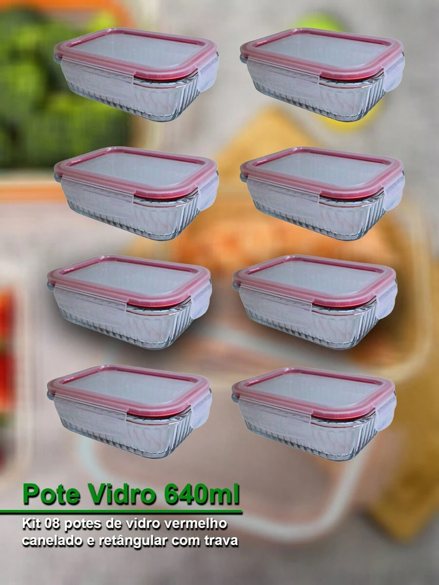 Bottles,Jars & Boxes - Đỏ - Xem 1
