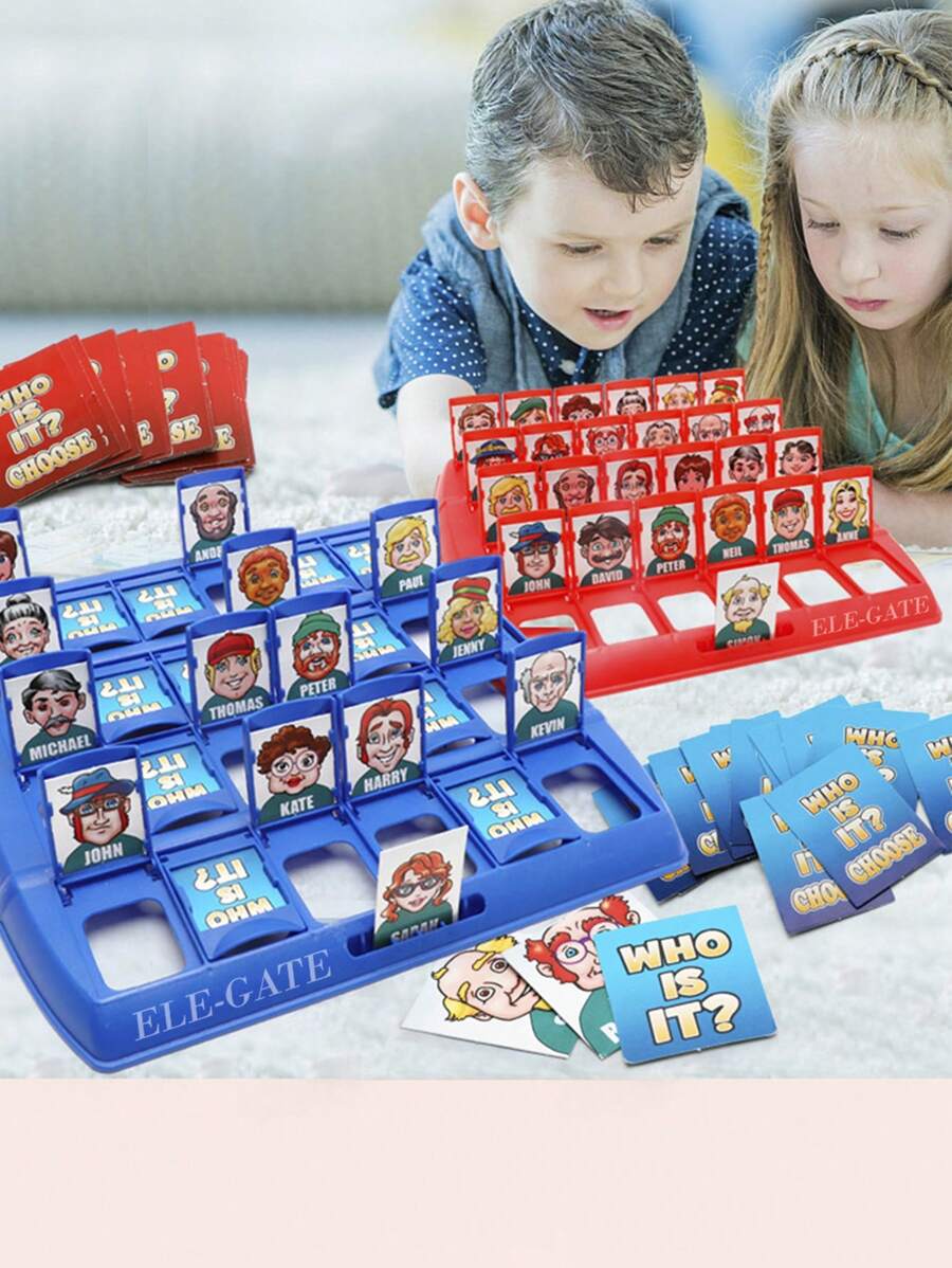 Juego de Mesa Adivina Quién Juguete Educativo y de Estrategia – Diversión para Niños y Adultos - Multicolor - Ver 1