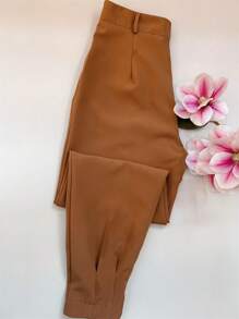 Women Pants - 咖啡棕 - 查看 2