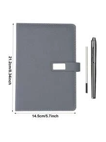 3pcs/Set A5 Notebook Set Business Office Gift Set With Notebook, Pen, And Gift Box - Grey - View 6