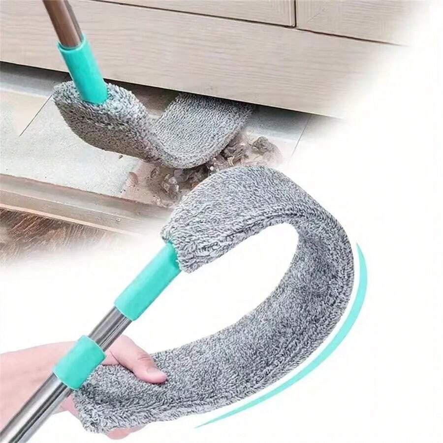 1pc Extendable Gap Cleaning Brush, Flexible Microfiber Duster With Extension Pole For Cleaning Appliances, High Ceilings, Beds, Furniture Bottom,Garden Tools - Green - View 1