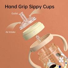 超過1歲,2歲,3歲和6個月大的稻草瓶,ppsu瓶,大型寶寶防腹膜炎學習杯 - 紫羅蘭色 - 查看 6