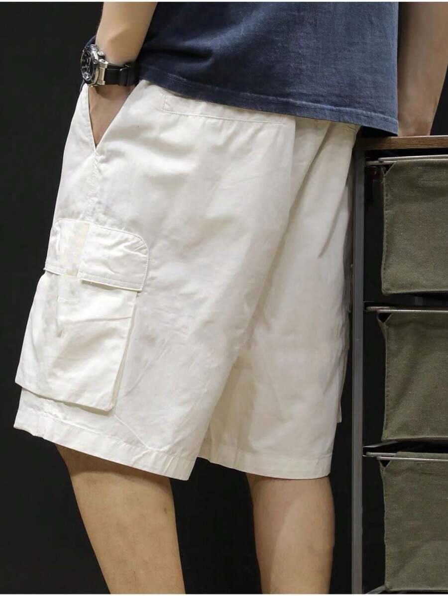 Men Shorts - 白色 - 查看 1