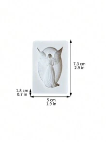 1入組天使矽膠模具 - 彩色 - 查看 2