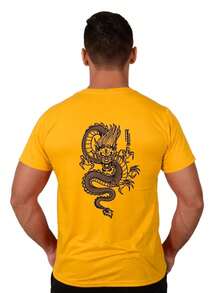 Men T-Shirts - 黃色 - 查看 2