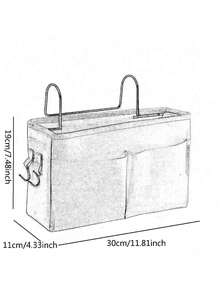 用可攜式嬰兒護理必需品掛式收納構造幫助整理嬰兒床！日禮物 - 藍色 - 查看 2