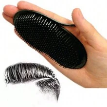 1pc Pocket Hair Brush Small Light Palm Grip Comb Massage Brush Comb For Man Portable For Home Travel Gym ,Barber, Men Accessories, Head Accessories For Men - Black - View 1