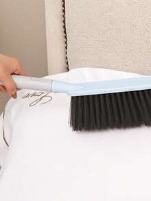 1pc Multi-function Long Handle Soft Bristles Bed Brush For Household Cleaning, Room Gap Dust Removal, Sweeping Bed Brush - Blue - View 4