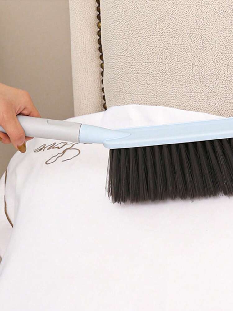 1pc Multi-function Long Handle Soft Bristles Bed Brush For Household Cleaning, Room Gap Dust Removal, Sweeping Bed Brush - Blue - View 4