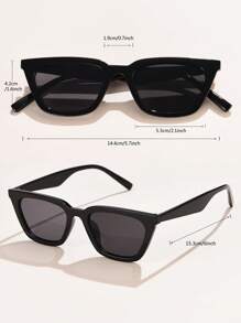 1 件女士时尚塑料多色猫眼小镜框优雅嘻哈复古简约户外 Ins 跑道度假旅行多功能眼镜沙滩配饰女士眼镜太阳镜秋冬女士服装商务休闲礼物夏季海滩度假、户外、旅行