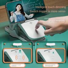 1 件便攜式 Led 檯燈,三級溫度和可調亮度,可充電夜燈,適合學生臥室,配有充電線作為禮物 - 方燈頭 - 查看 4