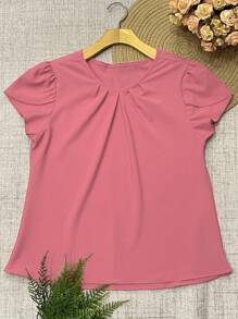 Women Blouses - 粉色 - 查看 2