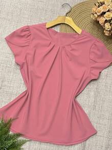 Women Blouses - 粉色 - 查看 4