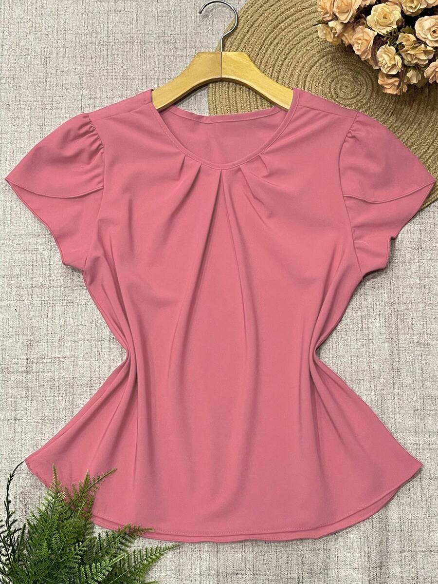 Women Blouses - 粉色 - 查看 1