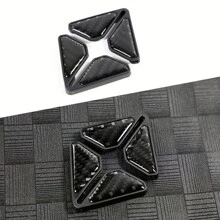 2入組黑色碳纖維風格車門邊緣防護防撞反光貼紙,車門保護器,車身裝飾 - 黑色 - 查看 1