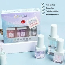 冰透唇油保濕補水淡化唇紋防止乾裂鏡面唇蜜三裝 - 彩色 - 查看 7