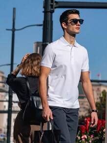 Men Polo Shirts - White - View 1
