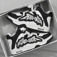 全新男士高帮休闲运动鞋潮流帆布鞋百搭学生高帮户外旅游运动鞋 - 查看 2