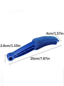 1件装百叶窗清洁刷空调出风口清洁刷家用清洁刷盲点缝隙清洁刷，园林工具 - 藍色 - 查看 3