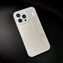 Shiny Stick-On Seashell Patterned Phone Case Compatible With IPhone 11/12/13/14/15 Pro Max Plus