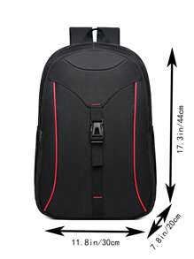 Business Travel Laptop Backpack, Business Anti-Theft Ultra-Thin Laptop Backpack, Waterproof University Campus Computer Bag With Usb Charging Port, Suitable For 14-Inch Laptop, Fashion Waterproof Backpackfor Men And Wowen College Students' Fashion Backpack, For Travel Outdoor Hiking Halloween Christmas Winter Christmas Gifts Bag For MenTravel Bag School Bag - Red - View 7