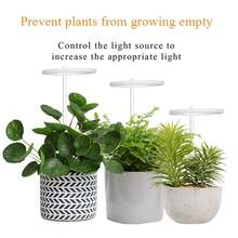 1個usb插頭植物燈,led植物生長燈全光譜室內天使環植物燈,家用多肉花卉種植燈,植物日光/ultraviolet/紅藍光 - 白色 - 查看 6