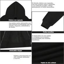 Sudadera Básica Casual Gruesa Con Capucha Y Cierre Mujer - Gris - Ver 7