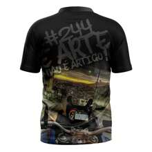 Camiseta Moto Favela Quebrada Grau Não É Crime 244 - Multicolorido - Visão 3