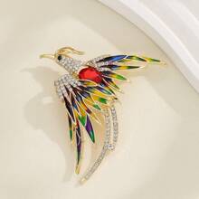 1 Miếng Sang trọng Phong cách Đá hợp kim Phoenix Hình dạng Trâm cài Với Dầu nhỏ giọt Phong cách Đồ trang trí Đối với phụ nữ Bộ đồ áo Hoặc Khăn quàng cổ - Phượng Hoàng - Xem 16