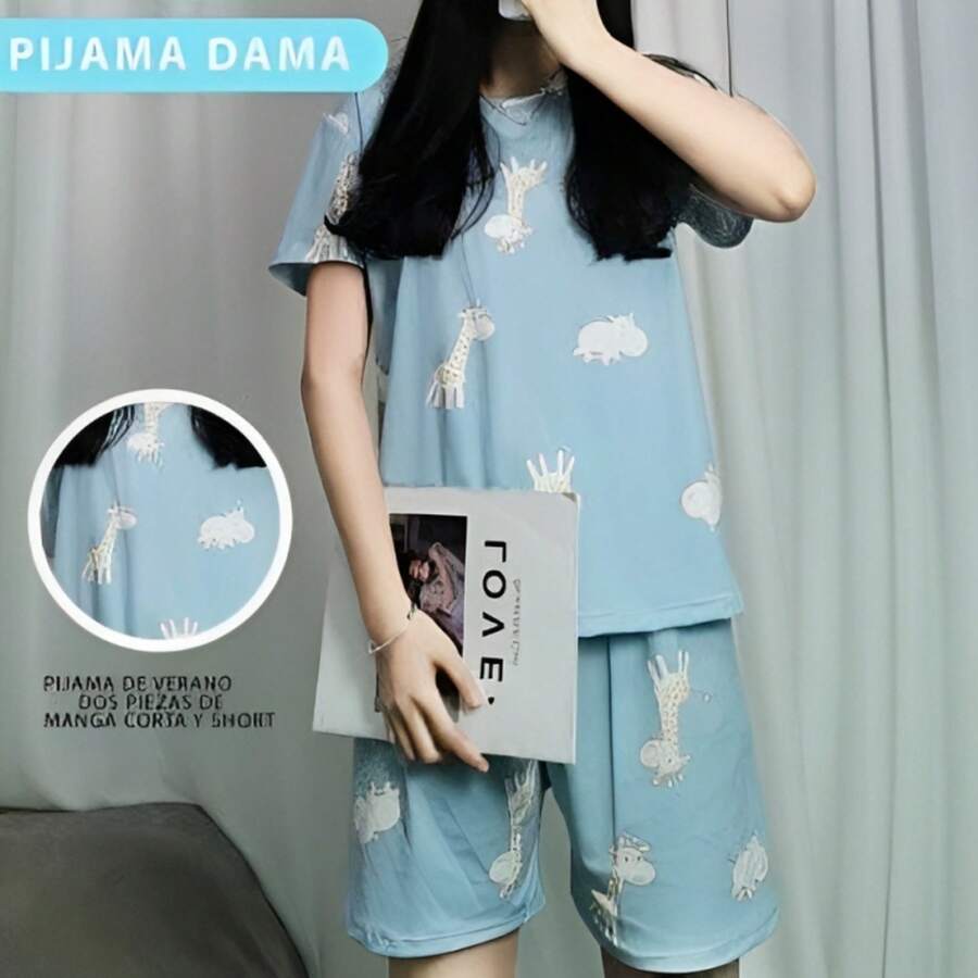 Pijama para mujer - Celeste - Ver 1