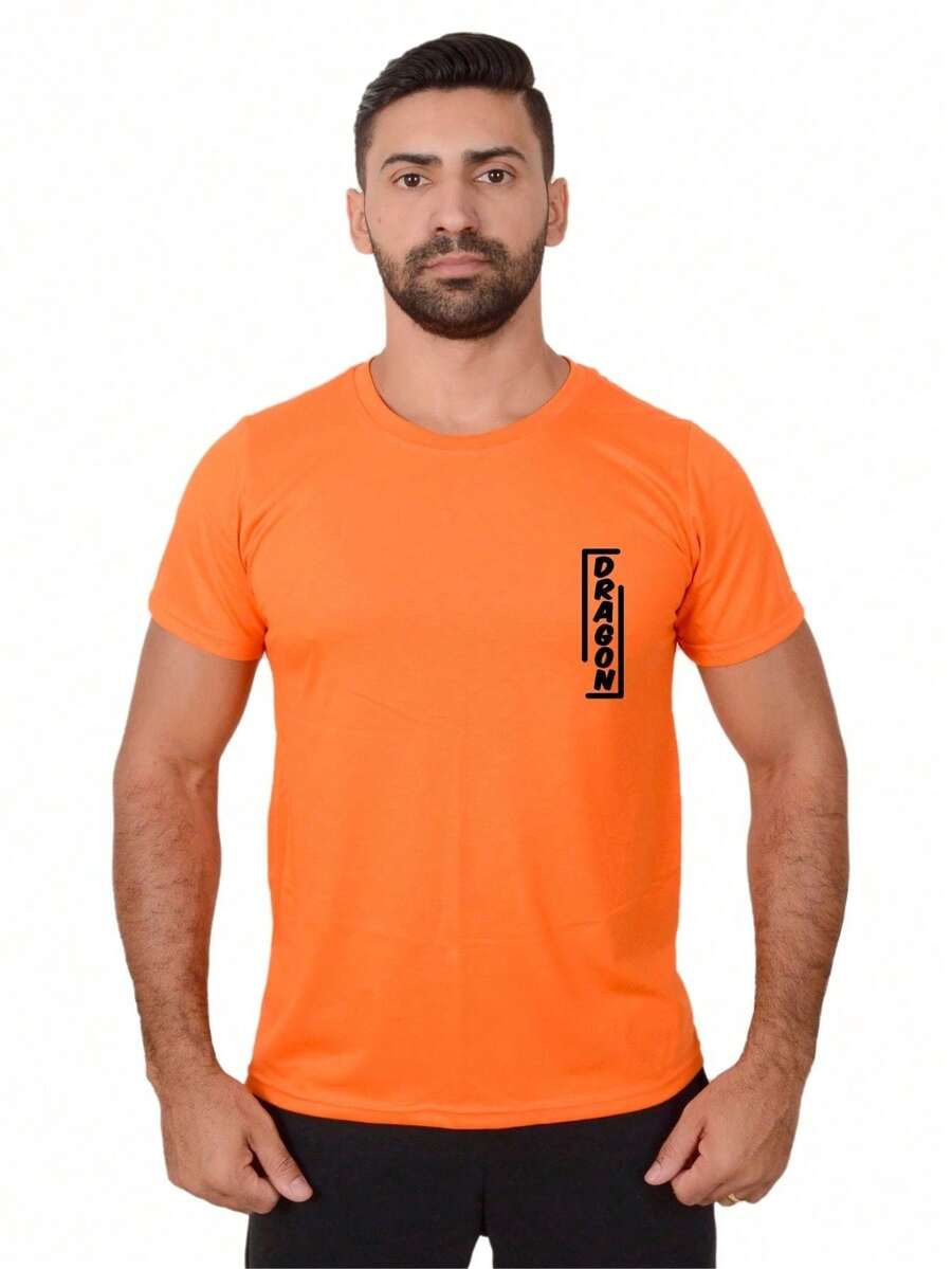 Men T-Shirts - 橘色 - 查看 1