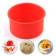1 khuôn bánh silicon, khuôn bánh 4-10", khay nướng, phụ kiện lò nướng, dụng cụ nướng, đồ dùng nhà bếp, phụ kiện nhà bếp - Đỏ - Xem 6