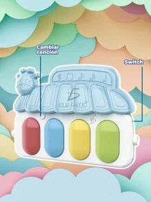 Ele-Gate Baby Toy Gym Rug Mat Musical Foot Piano Stimulating Educational Game For Babies - Pink - View 3