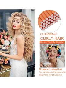 10pcs Soft Foam Flexible Curling Iron Non-Thermal Magic Curling Iron Roller Curling Tool Set Has 7 Different Sizes For You To Choose From ,Hair Styling Tools