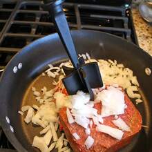 Cầm tay Thịt , Thủ công Thịt Cách nhấn Công cụ , Thịt & Khoai tây Xa lát Pha trộn Máy xay , Xẻng - màu đen - Xem 5