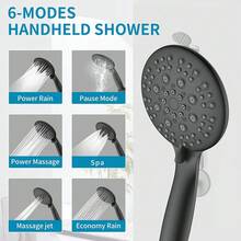Shower System with 6 Mode Bathtub Handheld Showerhead & Rain Shower Combo Set, 2 in 1 Shower Head Combo