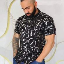 Camisa Estilo Buchón - Blanco y Negro - Ver 1