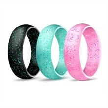3 Piezas, 4 Piezas, 7 Piezas De Anillos De Silicona, Anillos Para Mujeres Para Deportes, Fiestas, Bodas, Pequeños Regalos Creativos, Accesorios De Festival, Suministros De Fiesta De Cumpleaños, Regalos De Cumpleaños De Festival, Regalos De Fiesta, Regalos Decorativos De Arte Y Artesanía.
