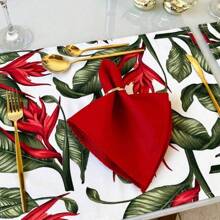 Jogo Americano Flores 06 Lugares Mesa Posta Decoração