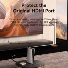 VENTION HDMI Extension Cable Male To Female 4K HD Cord For TV Stick Laptop PC - Black - View 5