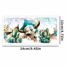 1 件高地牛可爱 UV DTF 杯套贴花防水转印贴纸 DIY 闪光钻适用于 Libbey 玻璃 160z 杯套时尚女士贴花 DIY 工艺品 - 彩色 - 查看 2