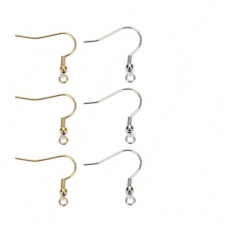 Kit De Gancho De Pendientes Con Ganchos En Forma De Anzuelo, Anillos De Salto Abiertos, Tapones Para Los Oídos, Dijes, Cuentas Y Colgantes Para La Fabricación De Joyas Diy - Multicolor - Ver 10