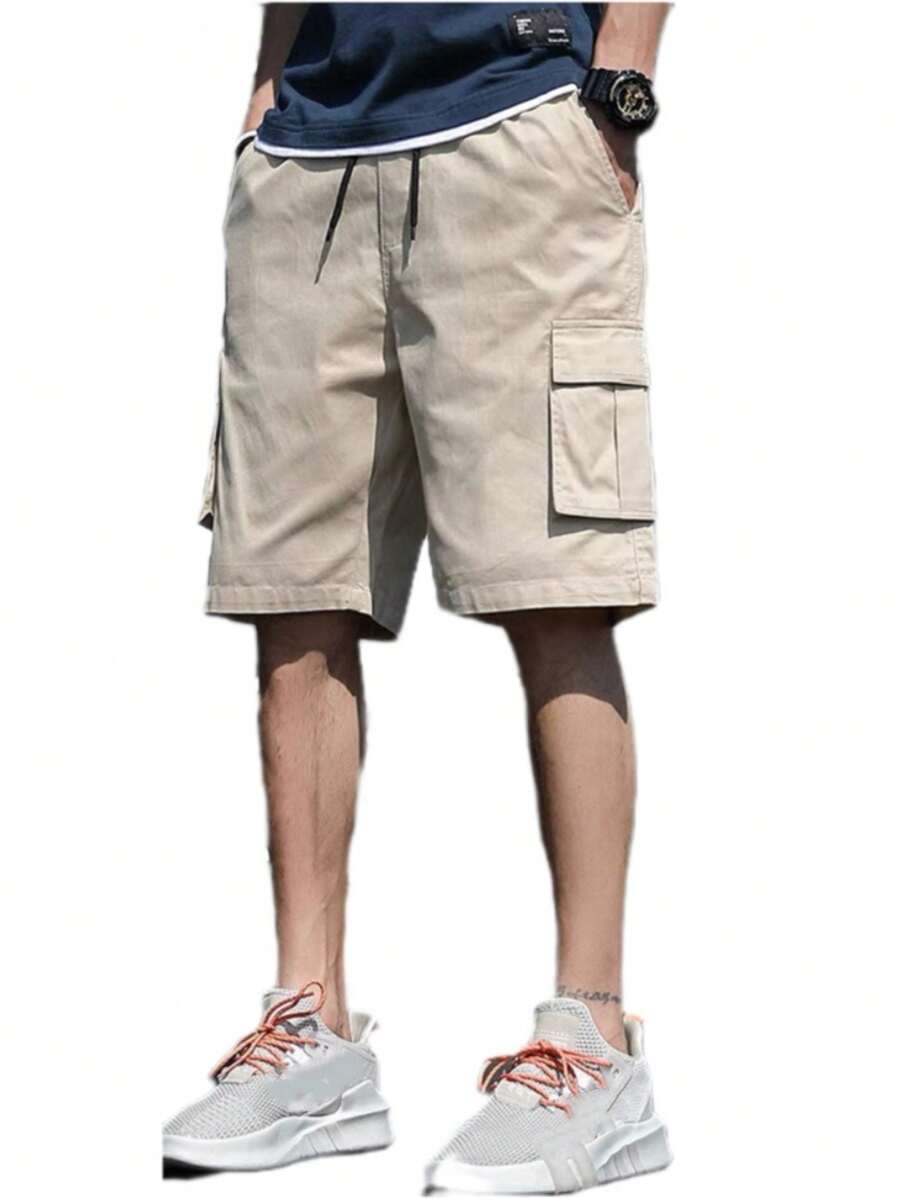 Men Shorts - 米色 - 查看 1