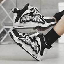 全新男士高帮休闲运动鞋潮流帆布鞋百搭学生高帮户外旅游运动鞋 - 查看 5